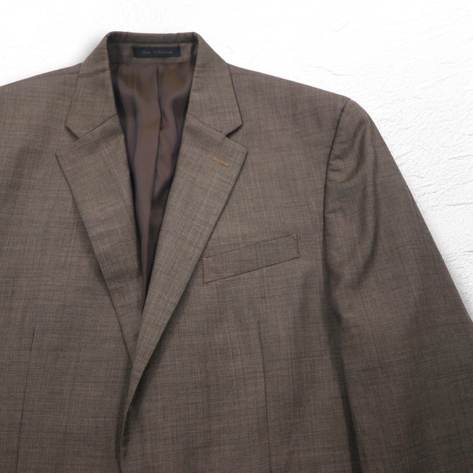 CHAPS 2B Giacca sartoriale completa L Marrone Lana