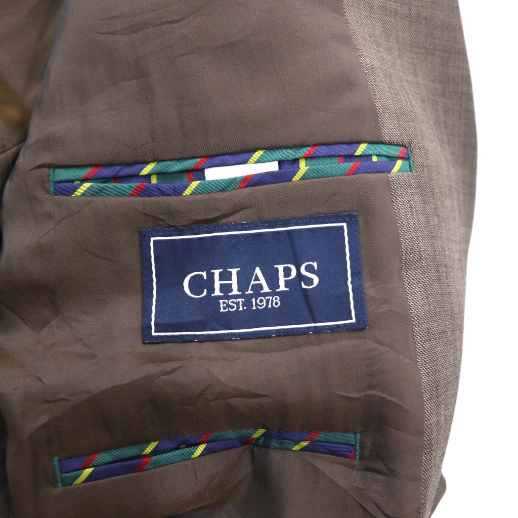 CHAPS 2B Giacca sartoriale completa L Marrone Lana