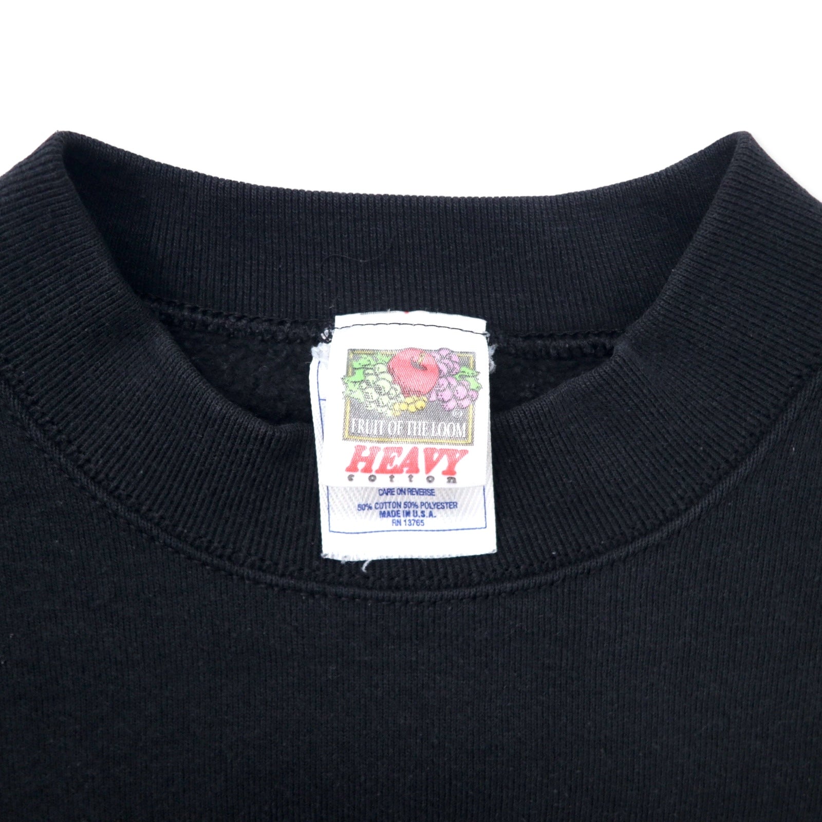FRUIT OF THE LOOM USA製 90年代 NHL 刺繍 スウェット M ブラック コットン Penguins HOCKEY