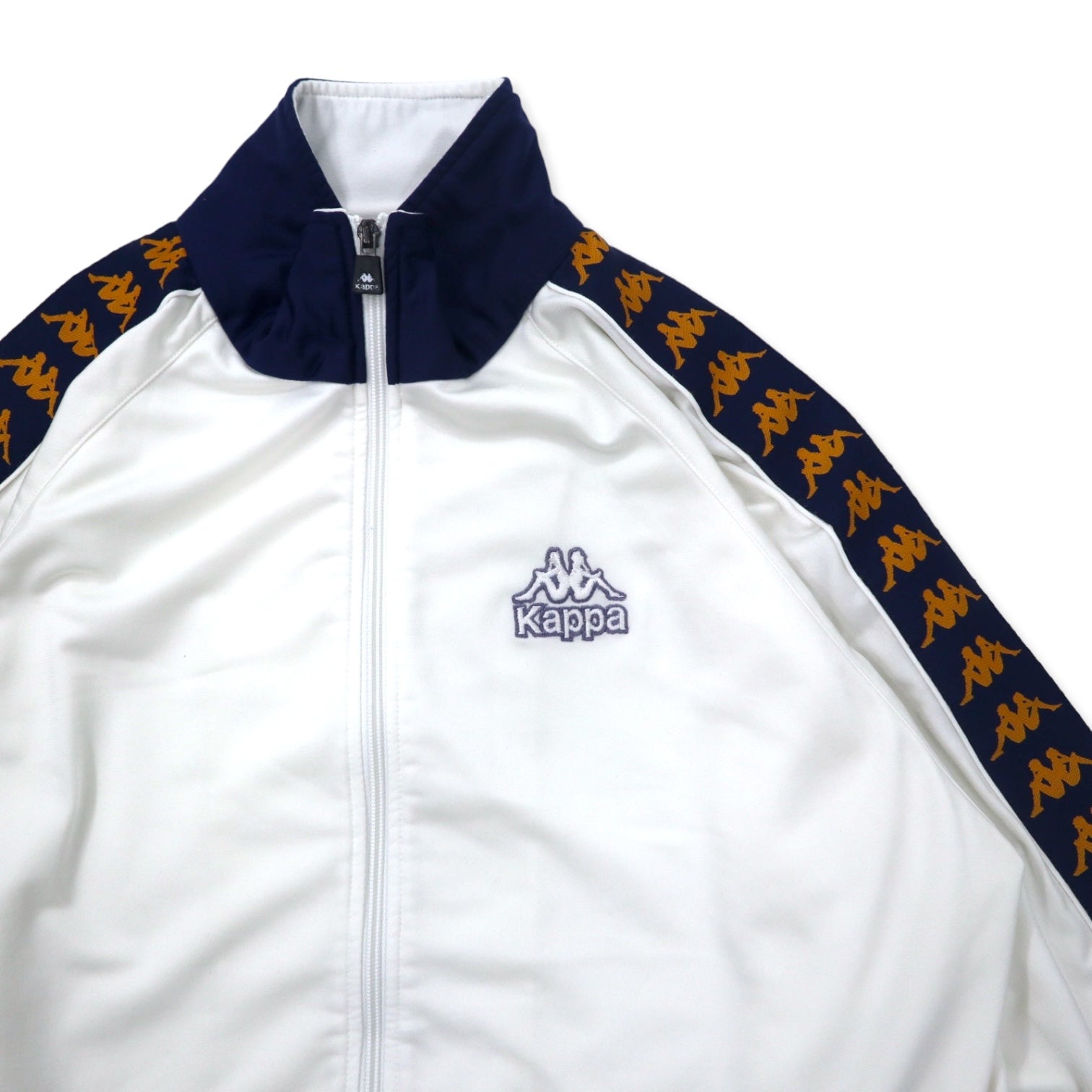 Kappa 90年代 トラックジャケット ジャージ L ホワイト ポリエステル テープロゴ