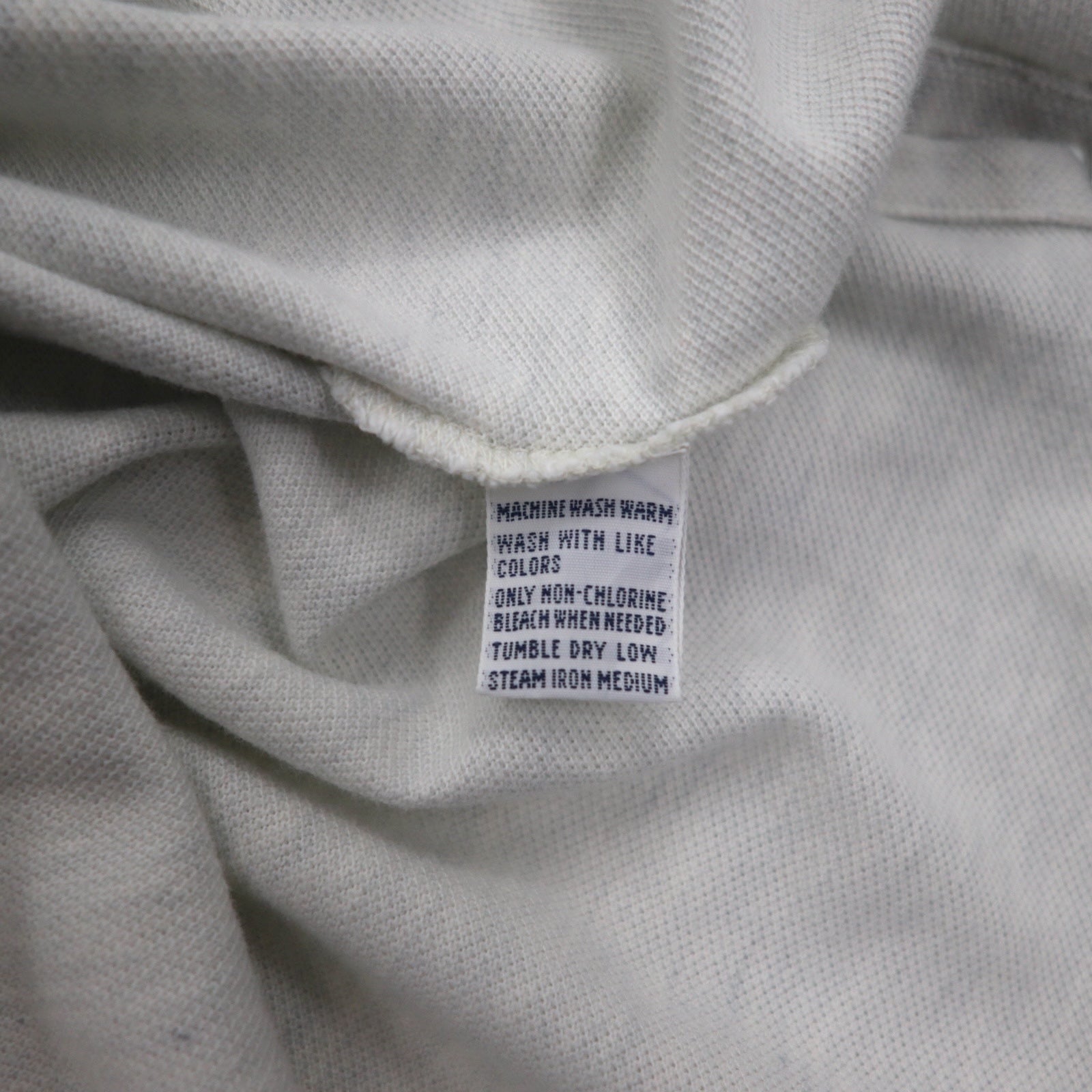 Polo by Ralph Lauren polo anni '90 2XL grigio piquet piccolo ricamo pony taglia grande