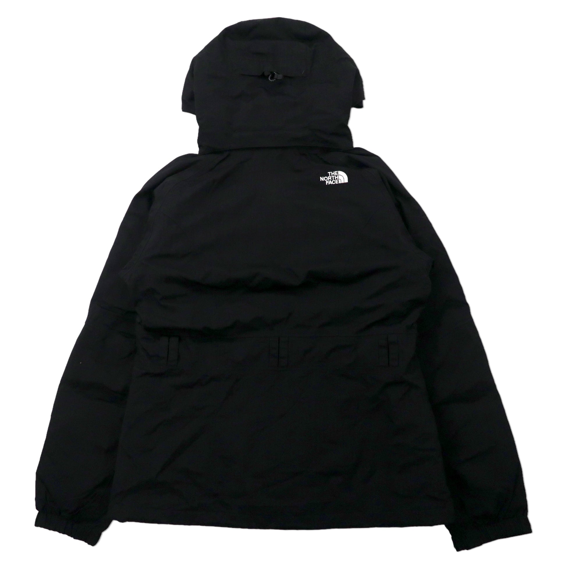 THE NORTH FACE Giacca a vento taglia M, colore nero, in nylon 550 HYVENT, impermeabile, collo alto, cappuccio removibile