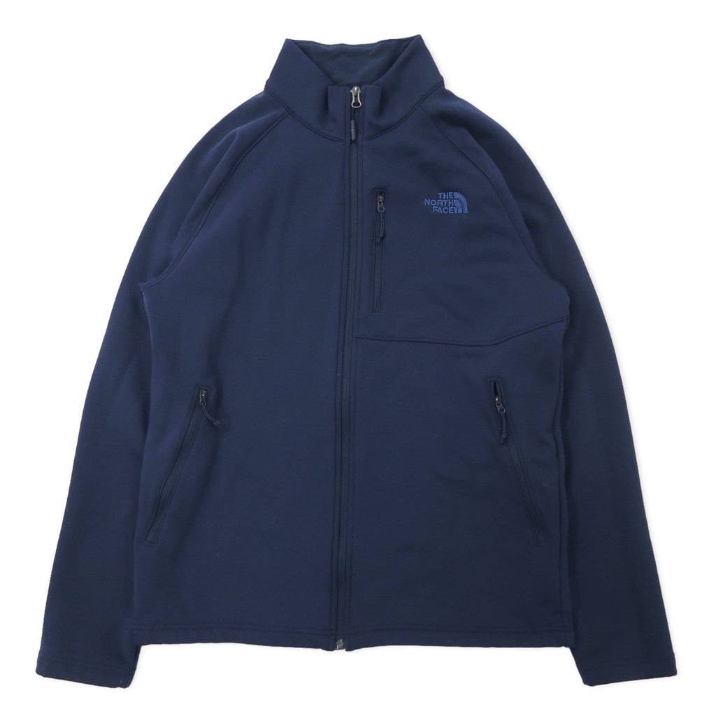 THE NORTH FACE giacca softshell L blu navy poliestere ricamo logo monocromatico standard americano made in Jordan