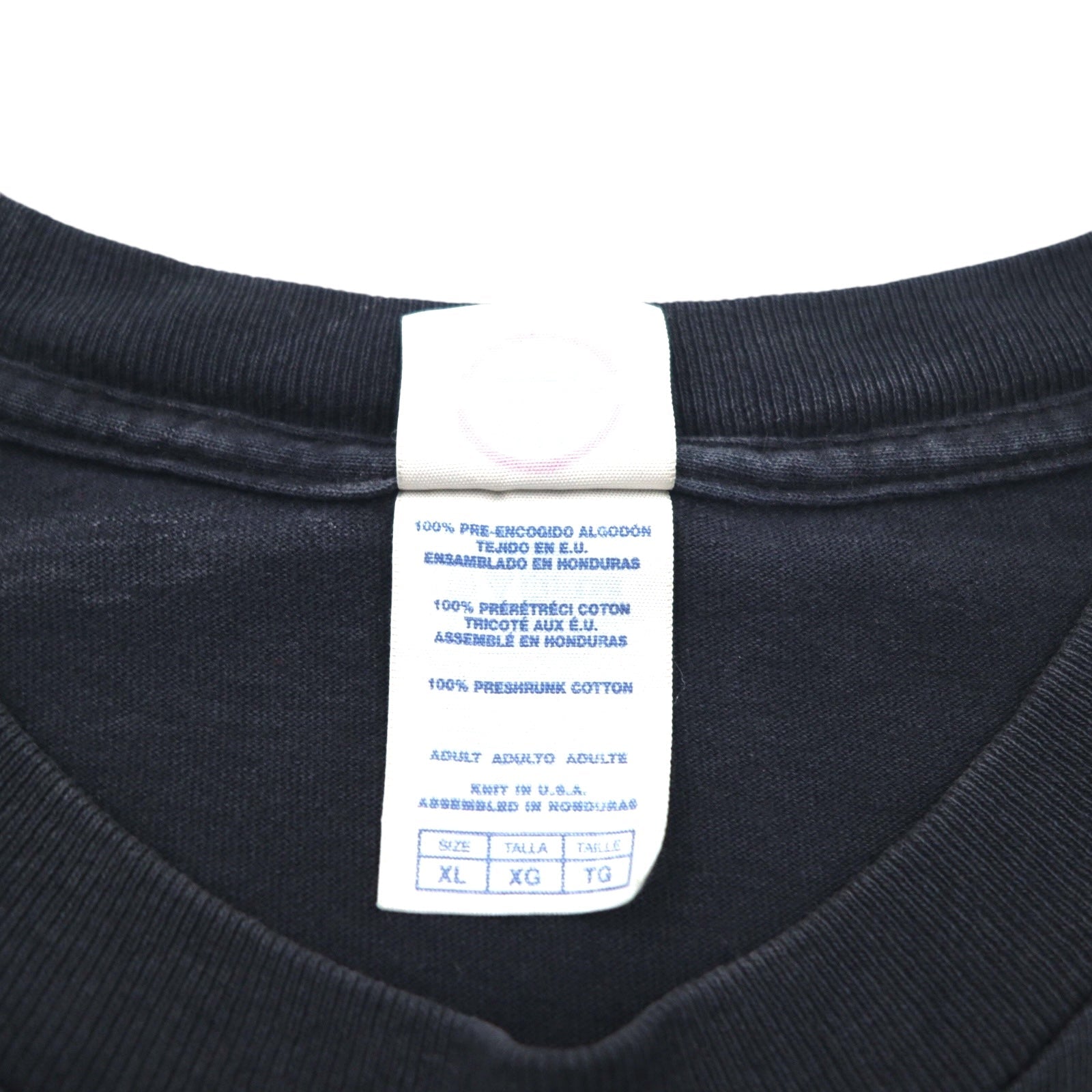 DELTA Anni '00 Maglia in USA Stampa teschio T-shirt PRO WEIGHT XL Nera Stampa fronte/retro Bike Week