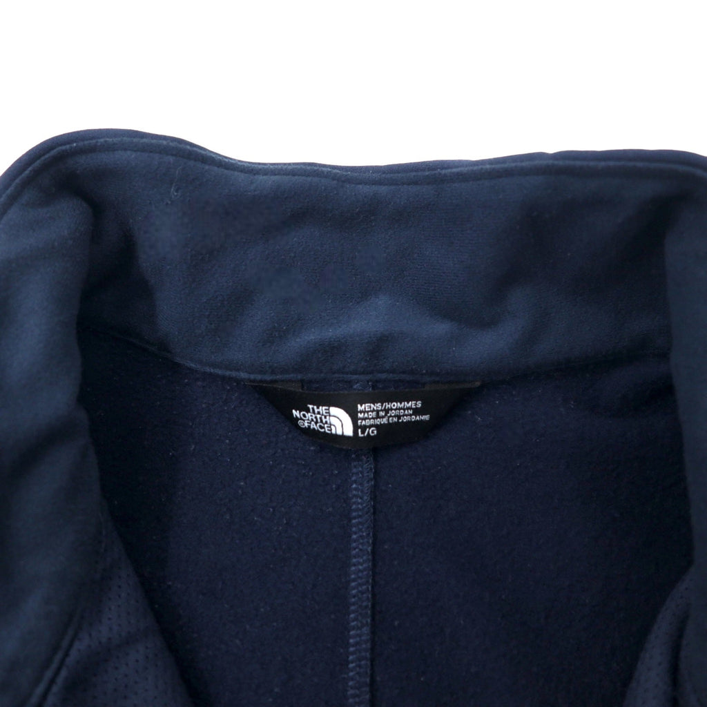 THE NORTH FACE giacca softshell L blu navy poliestere ricamo logo monocromatico standard americano made in Jordan