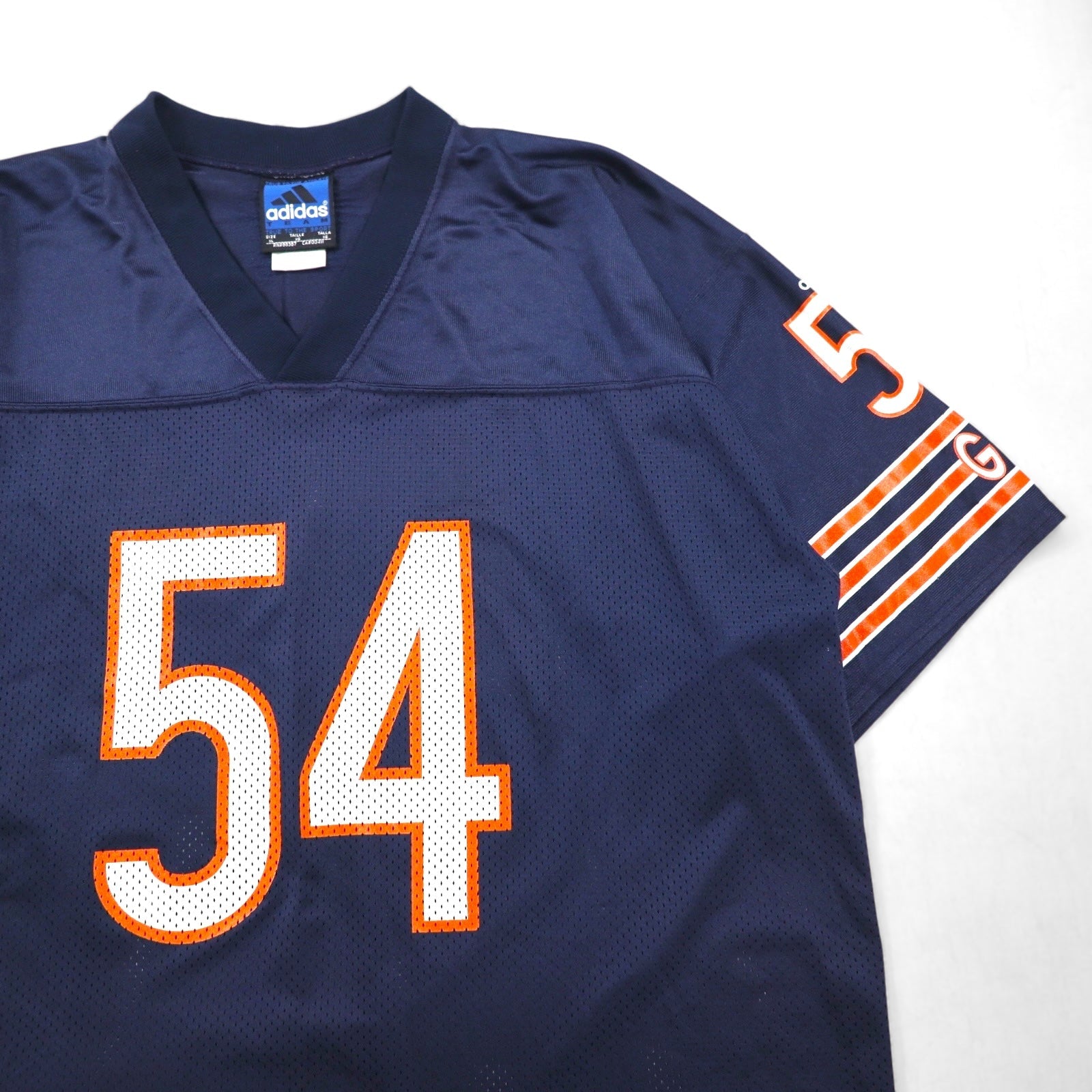 adidas anni 2000 maglia da gioco TEAM taglia XL blu navy nylon numerata