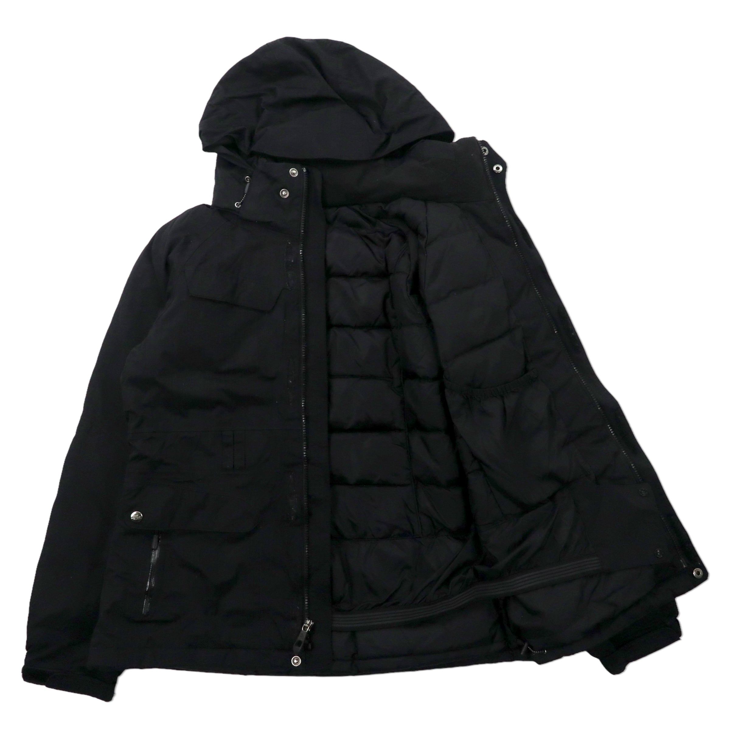 THE NORTH FACE マウンテンパーカー M ブラック ナイロン 550 HYVENT 防水 ハイネック フード着脱式