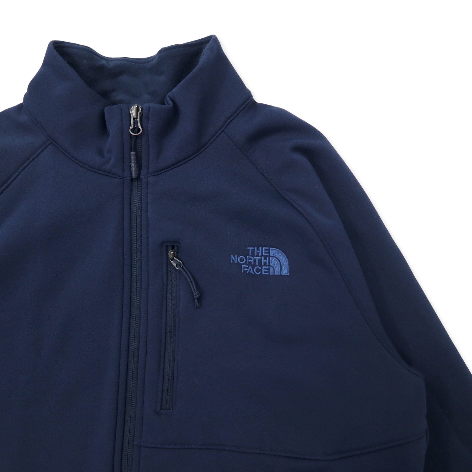 THE NORTH FACE giacca softshell L blu navy poliestere ricamo logo monocromatico standard americano made in Jordan