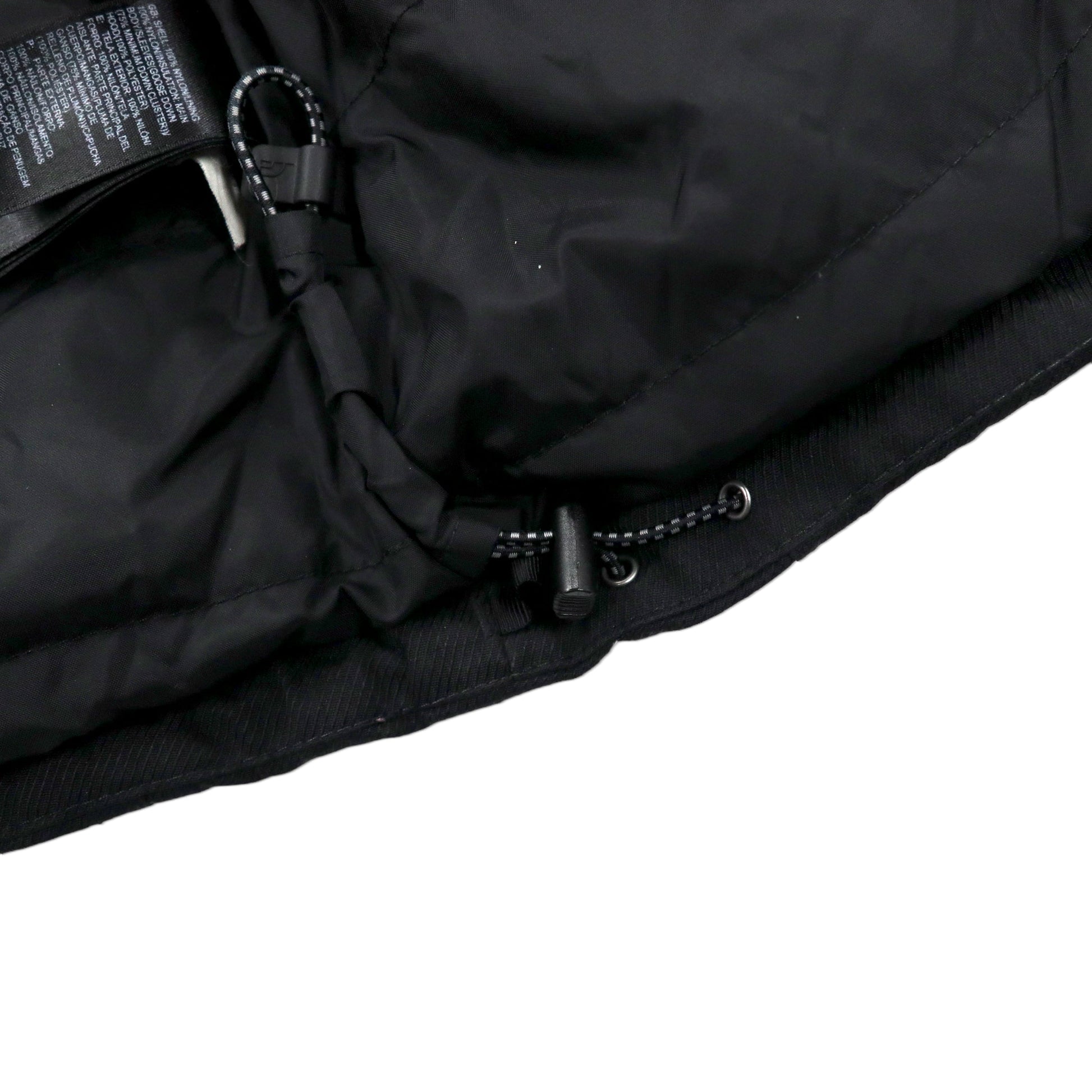 THE NORTH FACE Giacca a vento taglia M, colore nero, in nylon 550 HYVENT, impermeabile, collo alto, cappuccio removibile