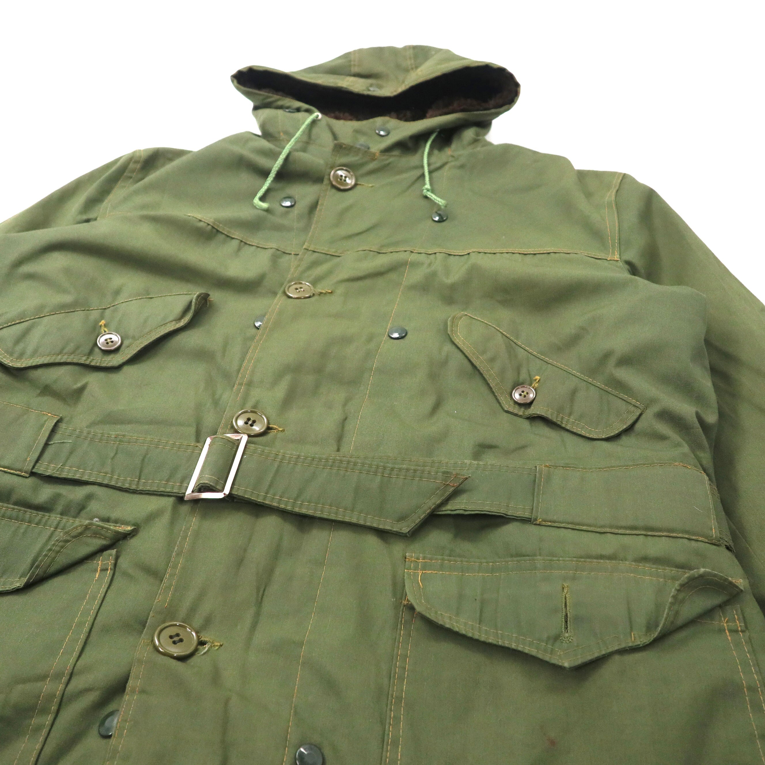 US ARMY M-47 Set completo Field Parka Mod-Coat 48 Kaki Fodera in pile removibile con cintura Militare