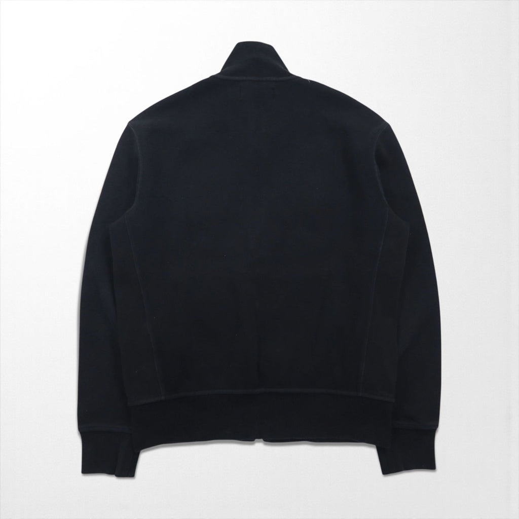Polo Ralph Lauren 90年代 ビッグポニー 刺繍 リバースウィーブ スウェット トラックジャケット ジャージ M ブラック