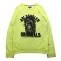 adidas originals Felpa girocollo M gialla cotone scollo a V BLUZA F78084
