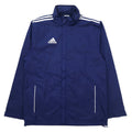 Giacca da tuta adidas, giacca a vento, maglia, taglia L, blu navy, poliestere, idrorepellente, fodera in mesh, 3 strisce