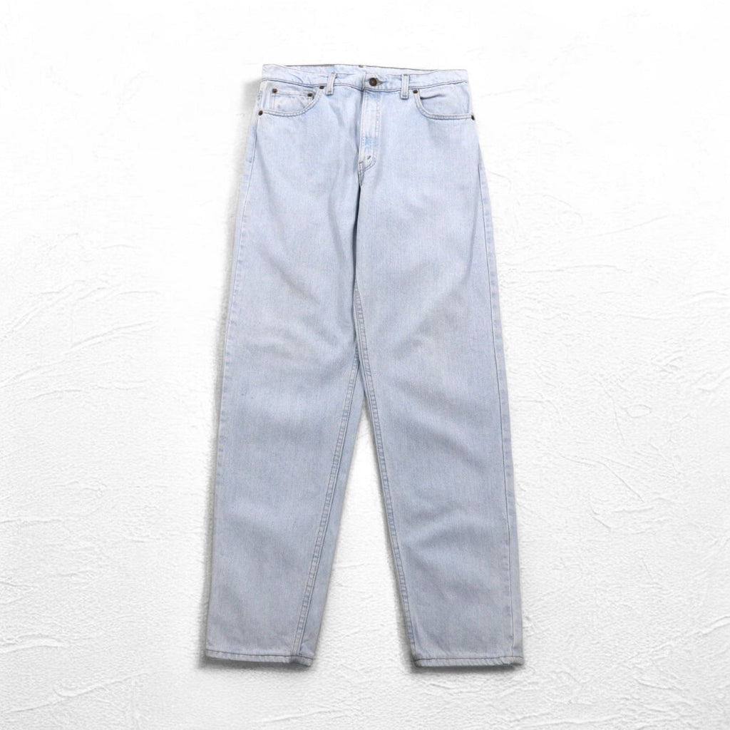 Levi's anni '90, Made in USA, 550 RELAXED FIT, jeans affusolati, taglia XL, blu, cerniera, 550-4804