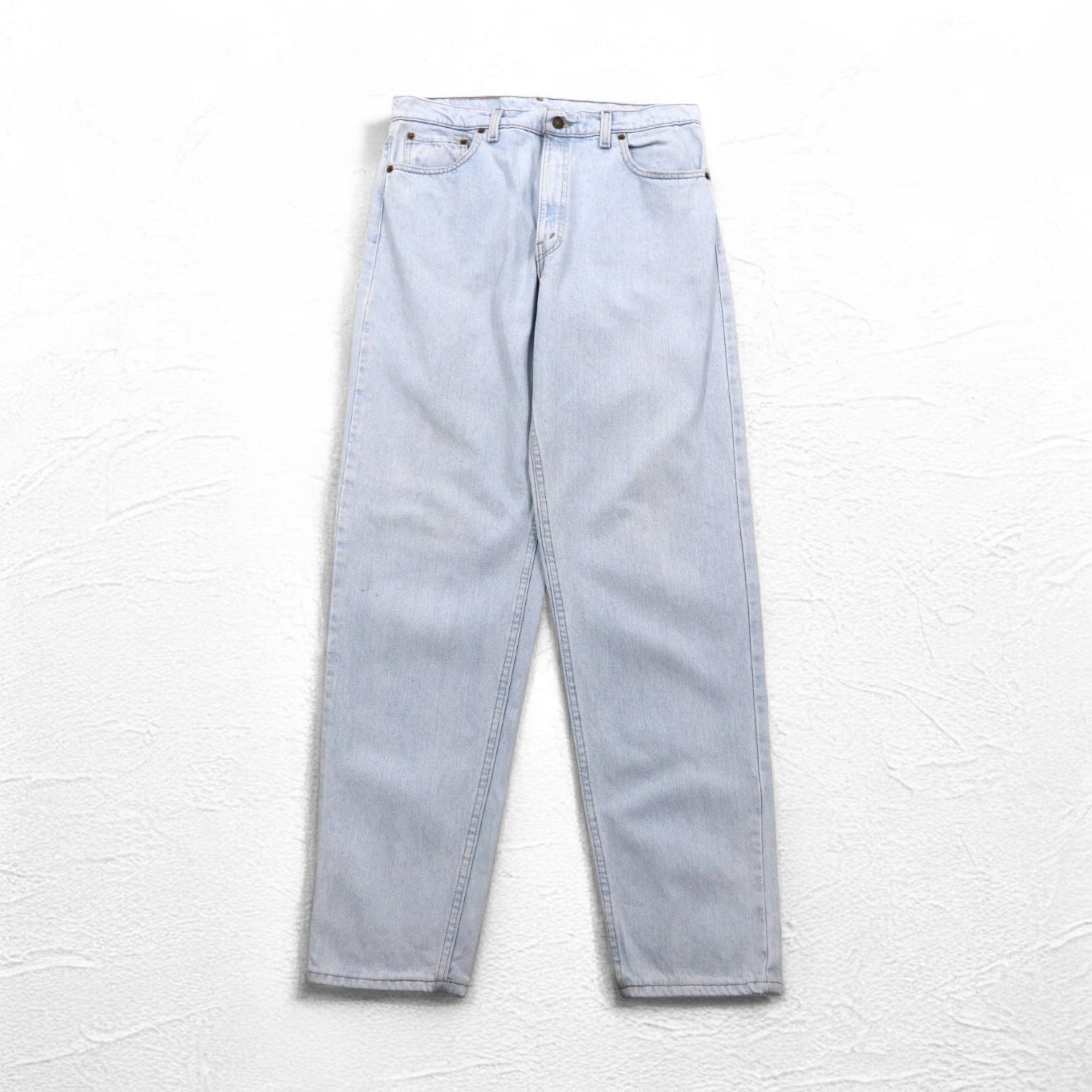 Levi's anni '90, Made in USA, 550 RELAXED FIT, jeans affusolati, taglia XL, blu, cerniera, 550-4804
