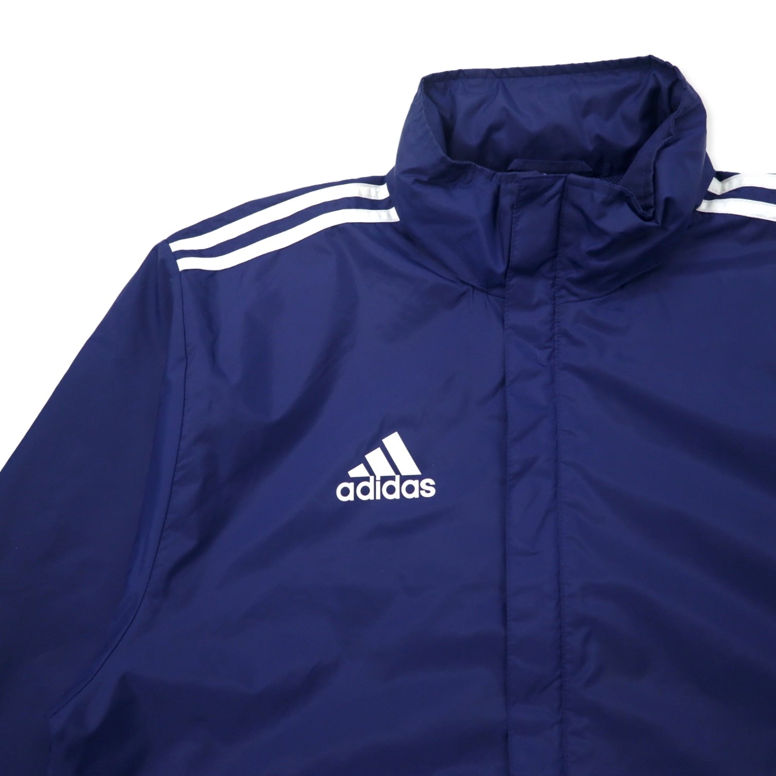 Giacca da tuta adidas, giacca a vento, maglia, taglia L, blu navy, poliestere, idrorepellente, fodera in mesh, 3 strisce