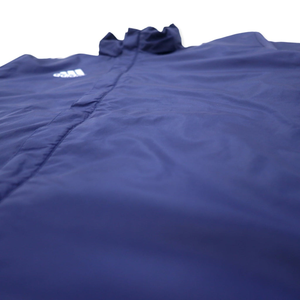 Giacca da tuta adidas, giacca a vento, maglia, taglia L, blu navy, poliestere, idrorepellente, fodera in mesh, 3 strisce