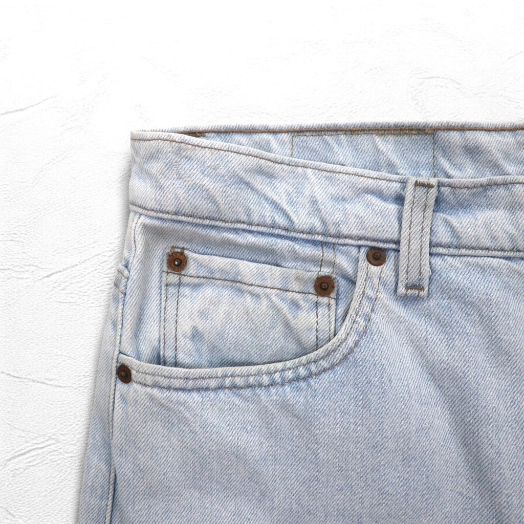 Levi's anni '90, Made in USA, 550 RELAXED FIT, jeans affusolati, taglia XL, blu, cerniera, 550-4804