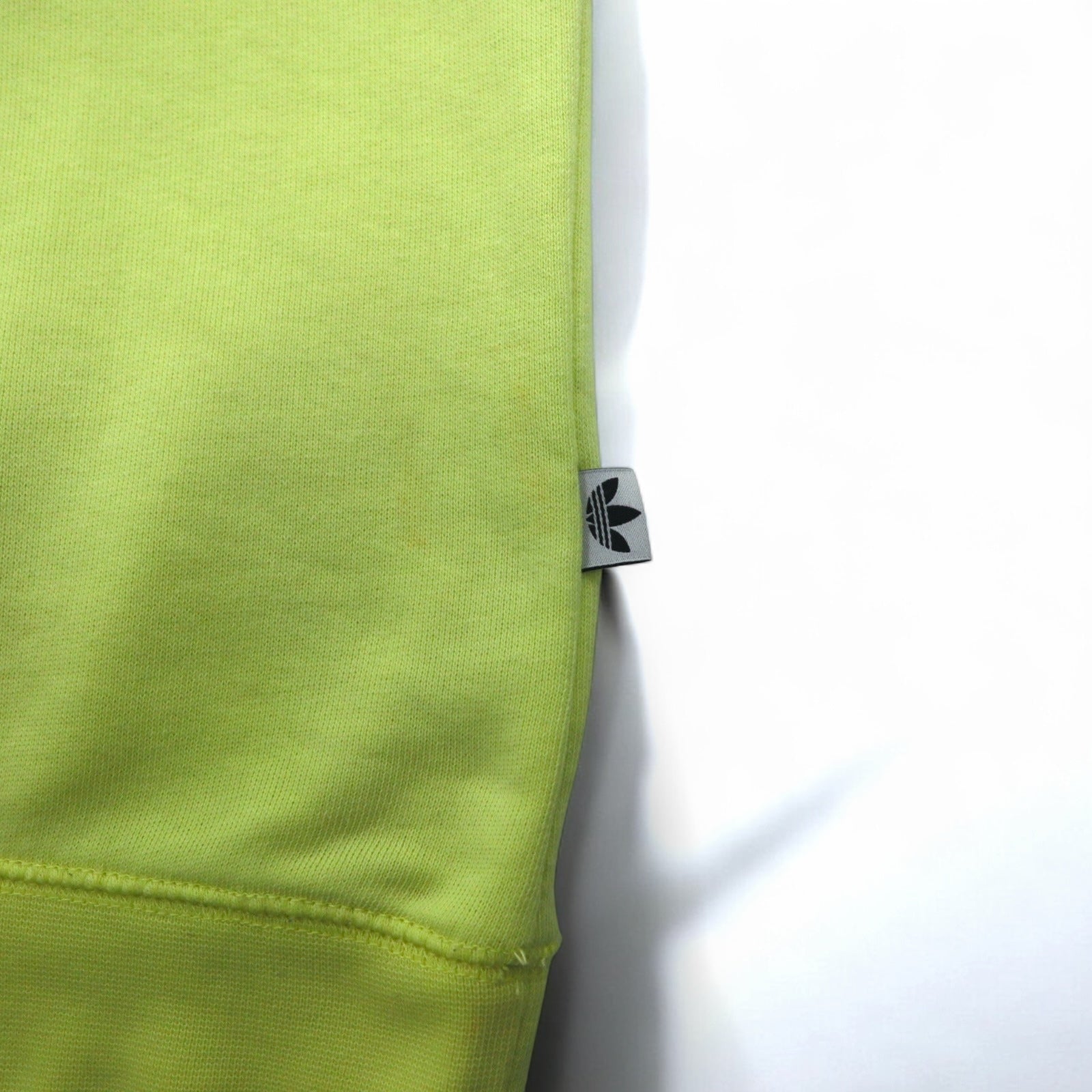 adidas originals Felpa girocollo M gialla cotone scollo a V BLUZA F78084