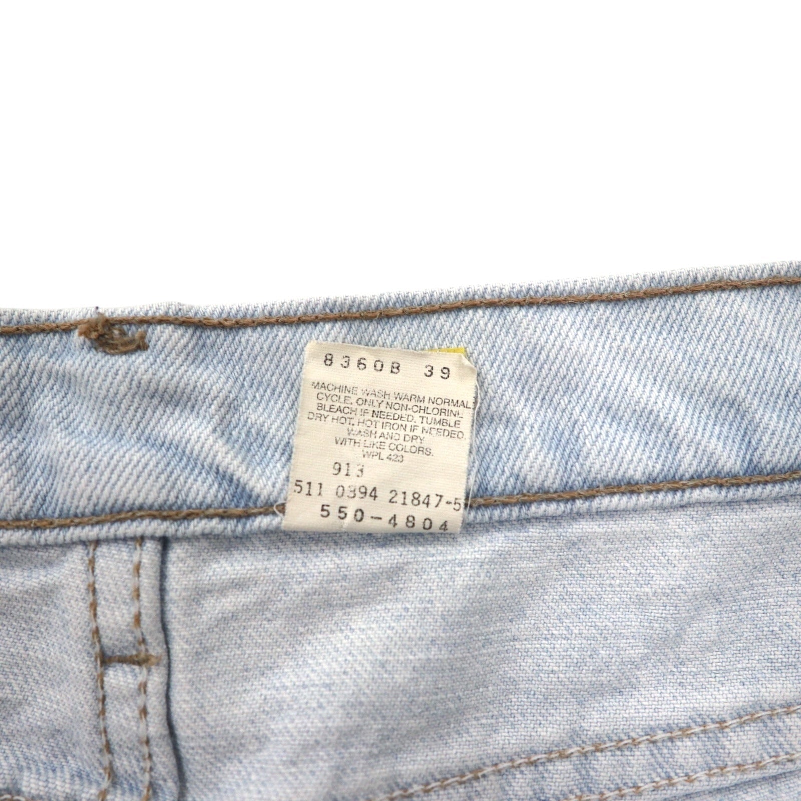 Levi's anni '90, Made in USA, 550 RELAXED FIT, jeans affusolati, taglia XL, blu, cerniera, 550-4804