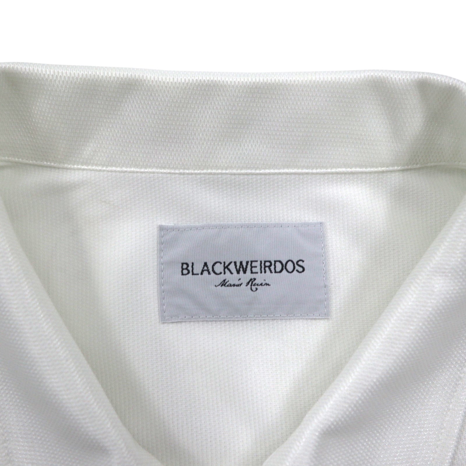 BLACKWEIRDOS Maglia in poliestere Giacca Tuta FREE Bianca Patch Bottoni a pressione