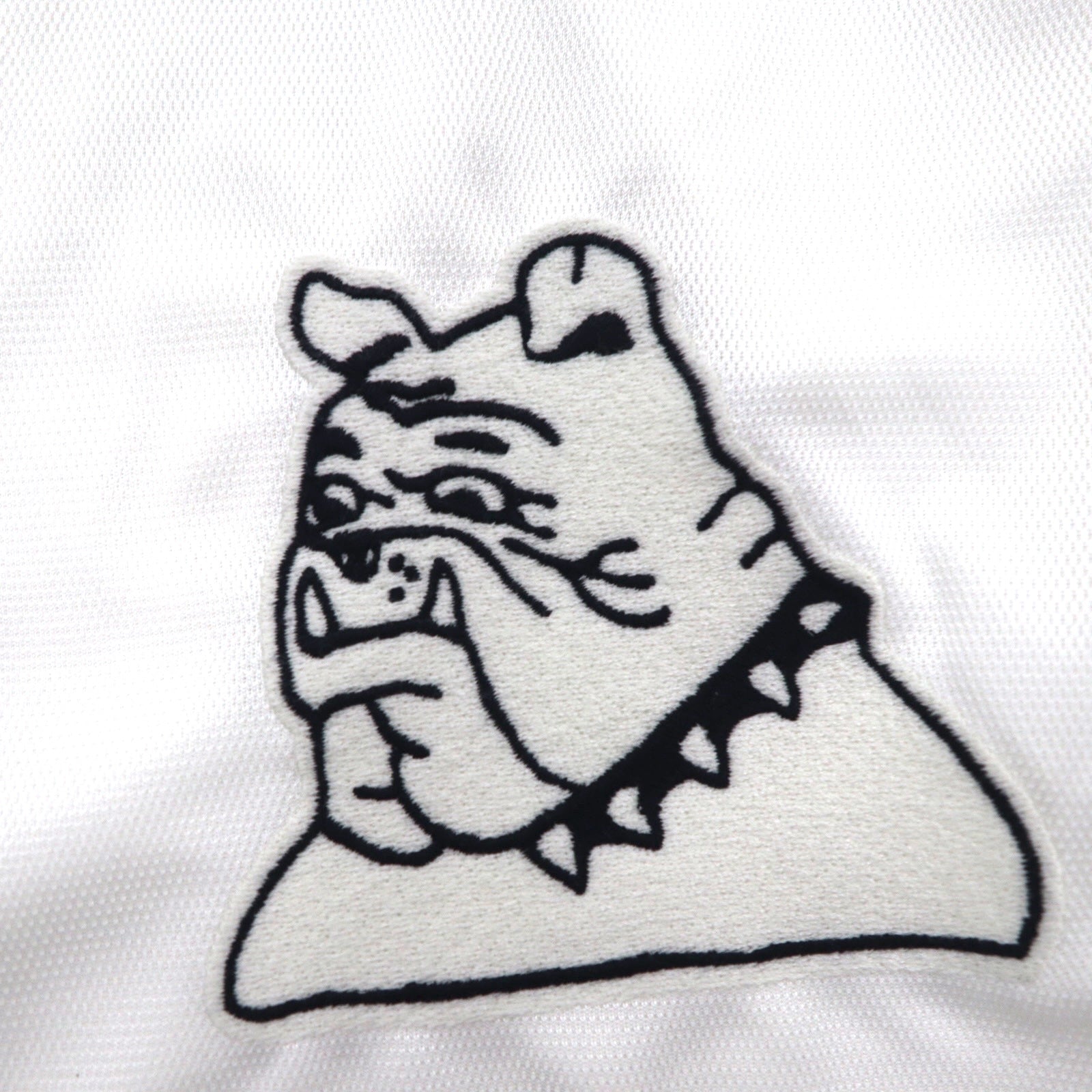 BLACKWEIRDOS Maglia in poliestere Giacca Tuta FREE Bianca Patch Bottoni a pressione