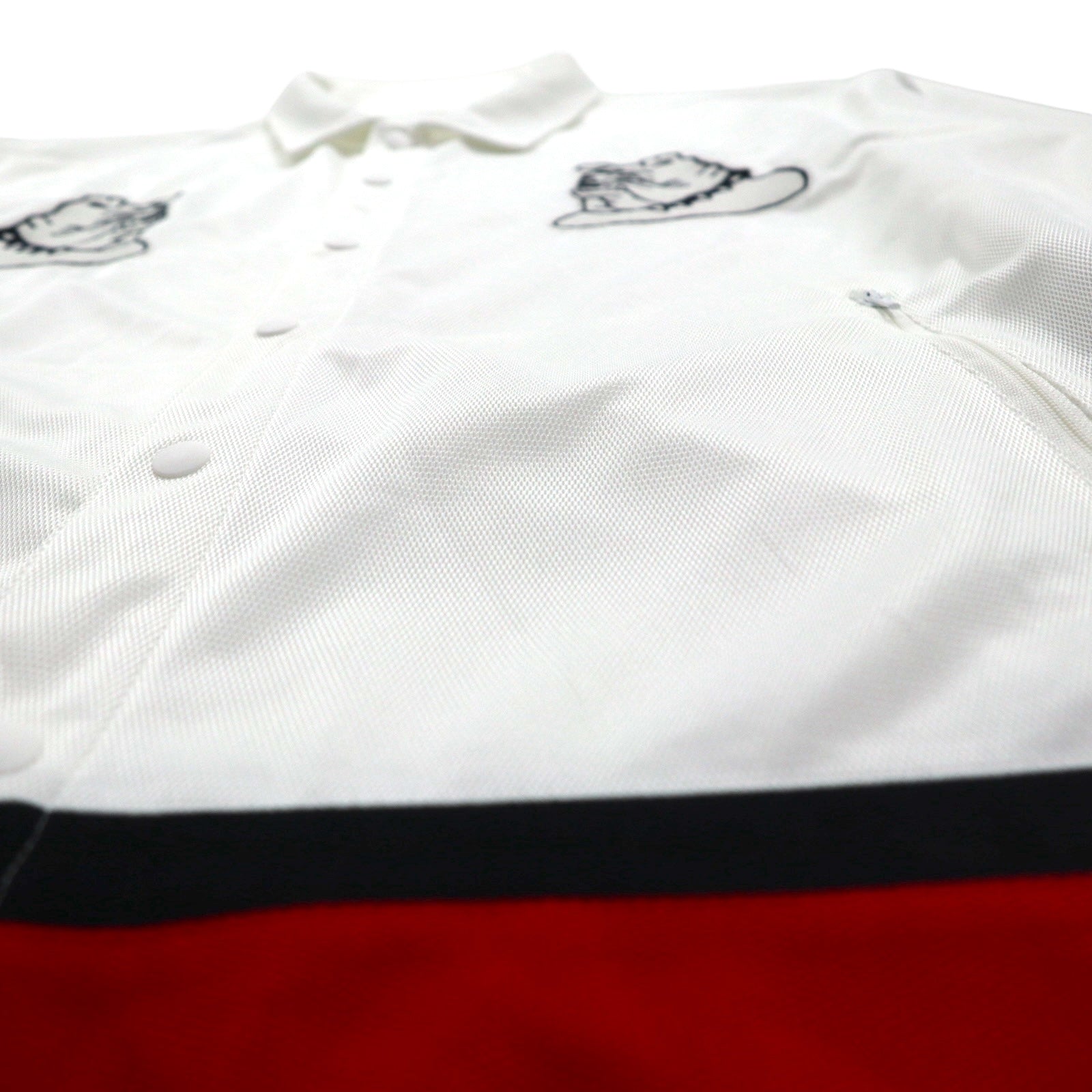 BLACKWEIRDOS Maglia in poliestere Giacca Tuta FREE Bianca Patch Bottoni a pressione