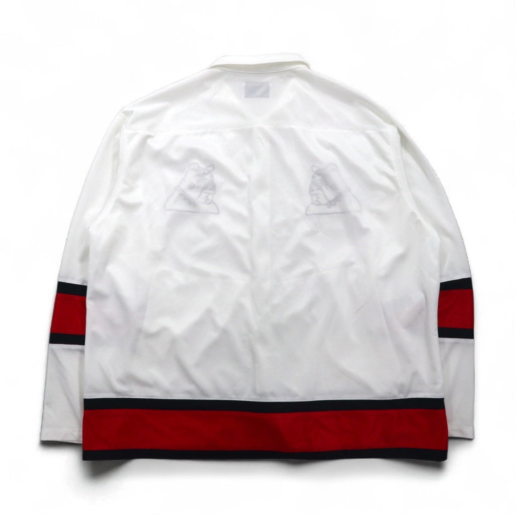 BLACKWEIRDOS Maglia in poliestere Giacca Tuta FREE Bianca Patch Bottoni a pressione
