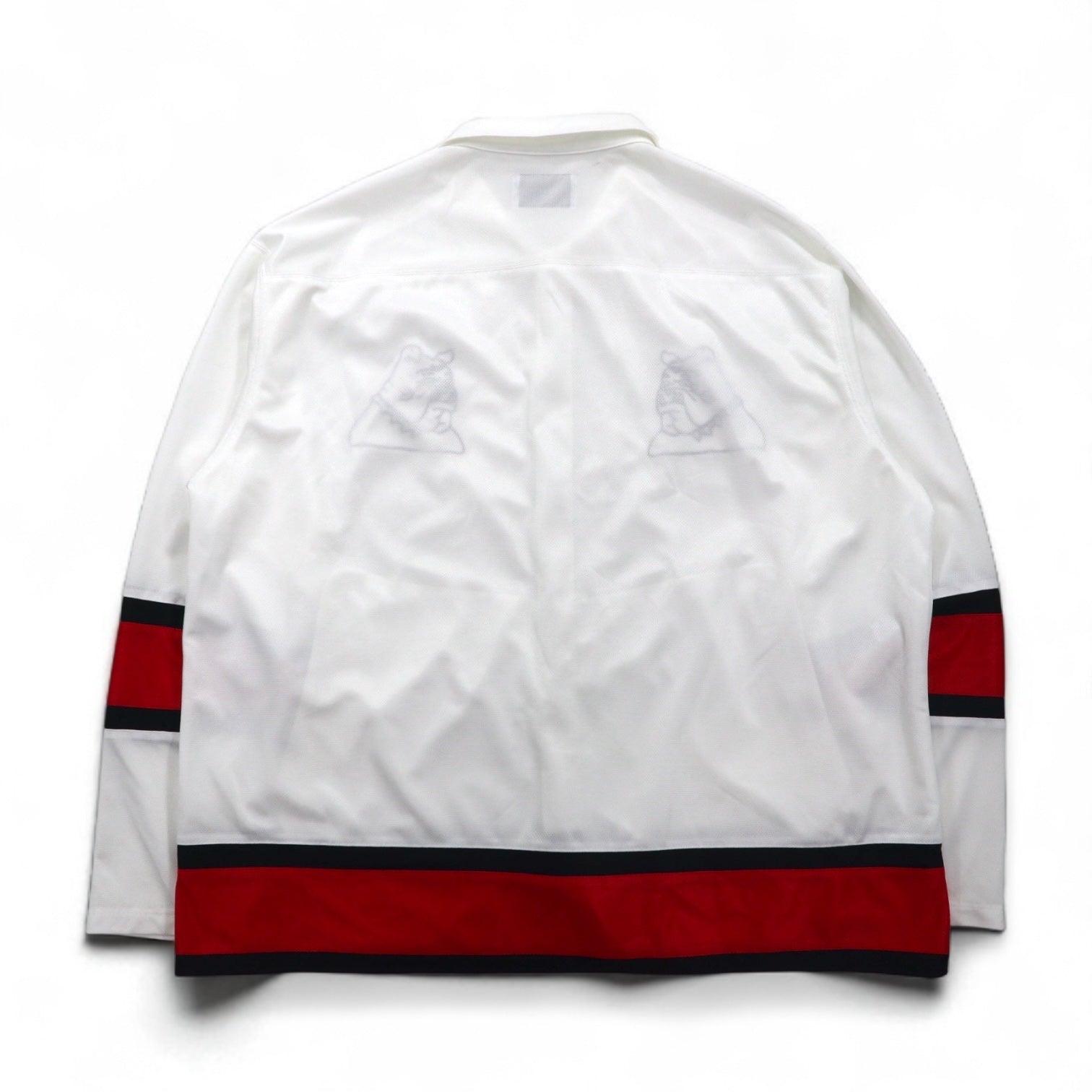 BLACKWEIRDOS Maglia in poliestere Giacca Tuta FREE Bianca Patch Bottoni a pressione