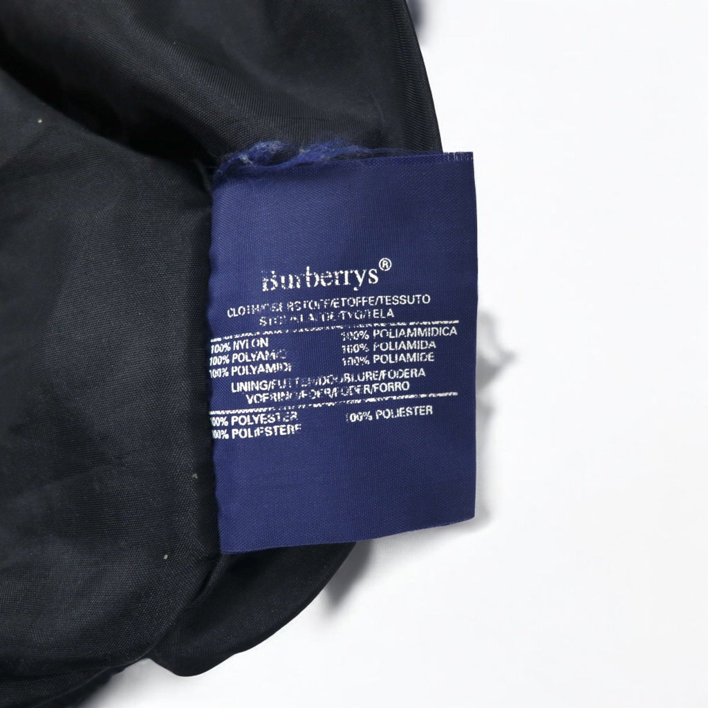 Burberrys anni '90, Made in England, giacca a vento, giacca sportiva, bomber, taglia L, colore nero