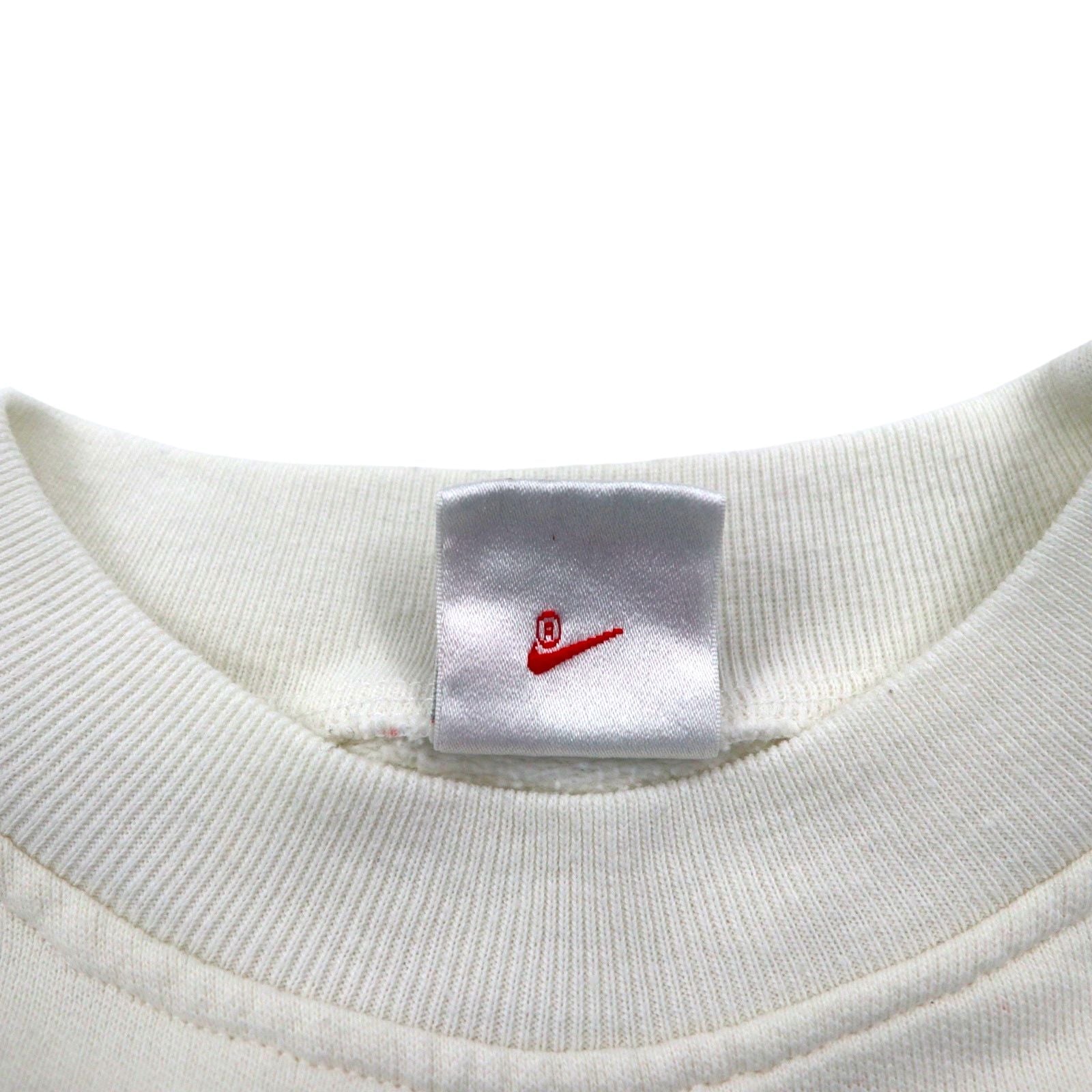 NIKE 90年代 銀タグ スウェット トレーナー M ワンポイントロゴ 刺繍 クロップド 短丈