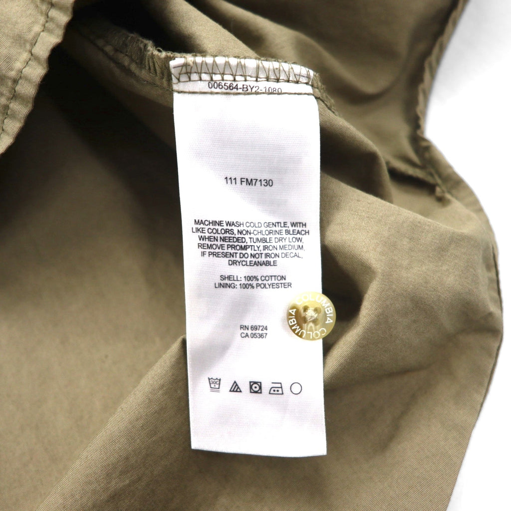Camicia da pesca a maniche corte Columbia PFG Bahama, taglia L, color cachi, in cotone, multi-tasca, FM7130