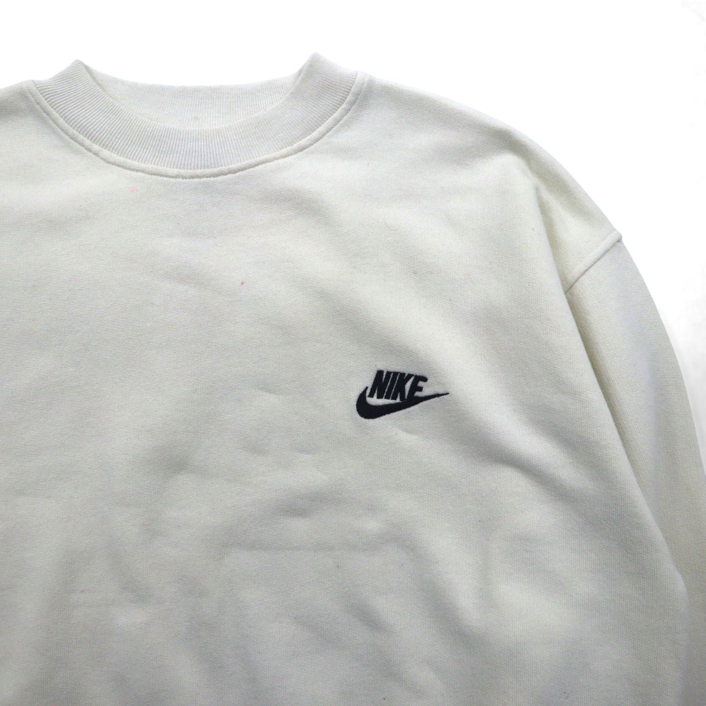 NIKE 90年代 銀タグ スウェット トレーナー M ワンポイントロゴ 刺繍 クロップド 短丈
