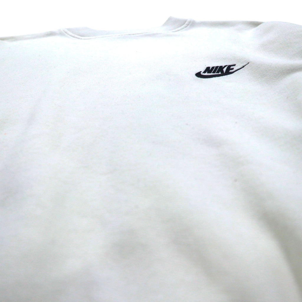 NIKE 90年代 銀タグ スウェット トレーナー M ワンポイントロゴ 刺繍 クロップド 短丈