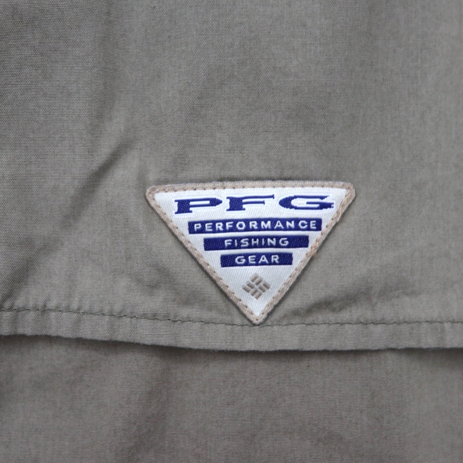 Camicia da pesca a maniche corte Columbia PFG Bahama, taglia L, color cachi, in cotone, multi-tasca, FM7130