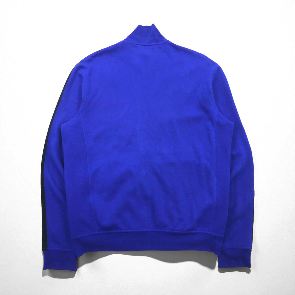 Polo Ralph Lauren 90年代 リバースウィーブ スウェット トラックジャケット ジャージ M ブルー スモールポニー刺繡 スタンドカラー