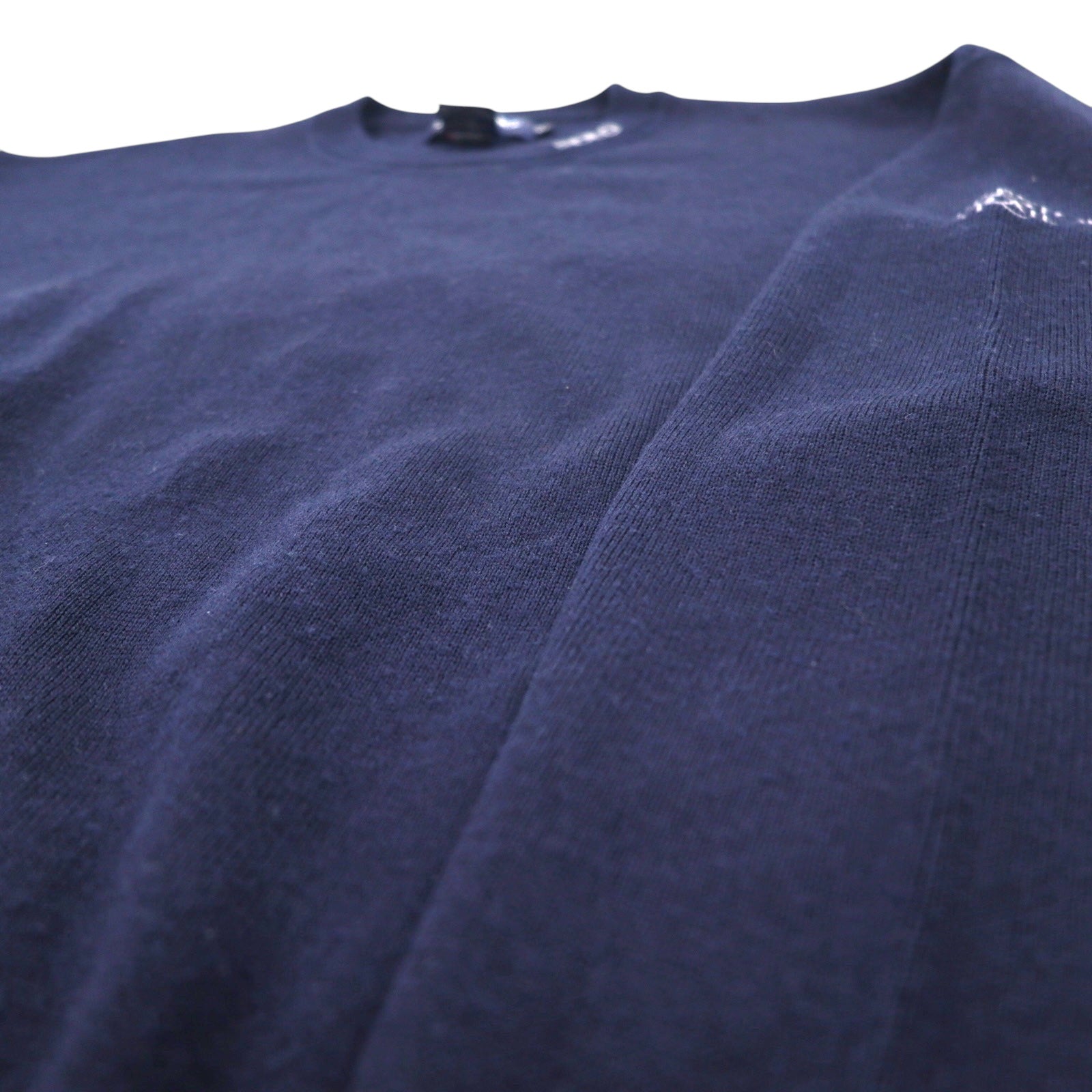 POLO GOLF RALPH LAUREN anni '90 Maglione girocollo XL blu navy lana ricamata