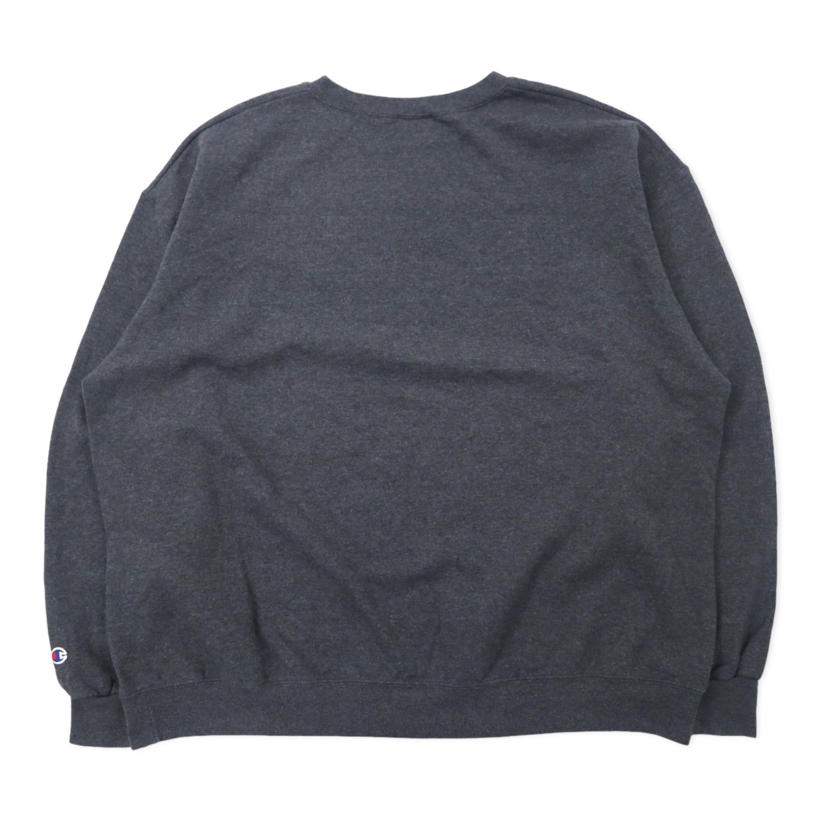 Champion felpa girocollo con stampa college XXL grigio cotone interno felpato CENTENARY COLLEGE oversize made in Honduras