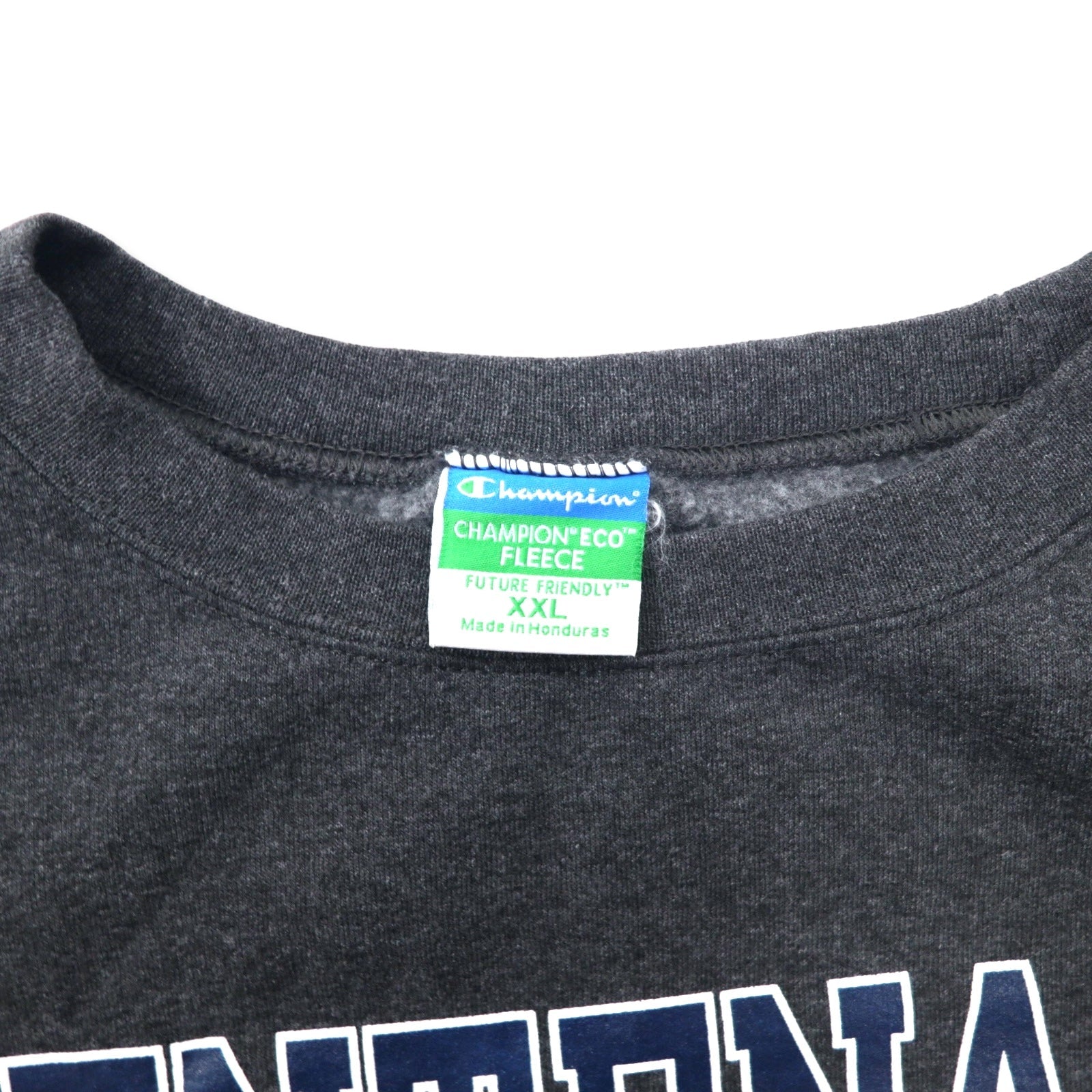 Champion felpa girocollo con stampa college XXL grigio cotone interno felpato CENTENARY COLLEGE oversize made in Honduras