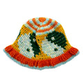 Y.A.R.N. Crochet Hat FREE Multicolore Fantasia Arancione Verde Giallo Yin Yang Handmade