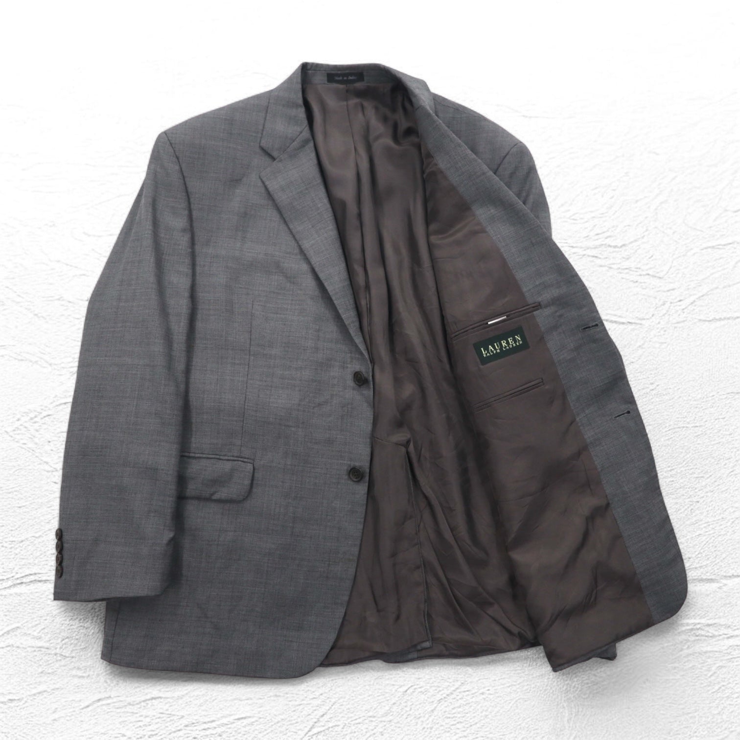 LAUREN RALPH LAUREN Giacca sartoriale 2 bottoni Completo L Grigio Lana