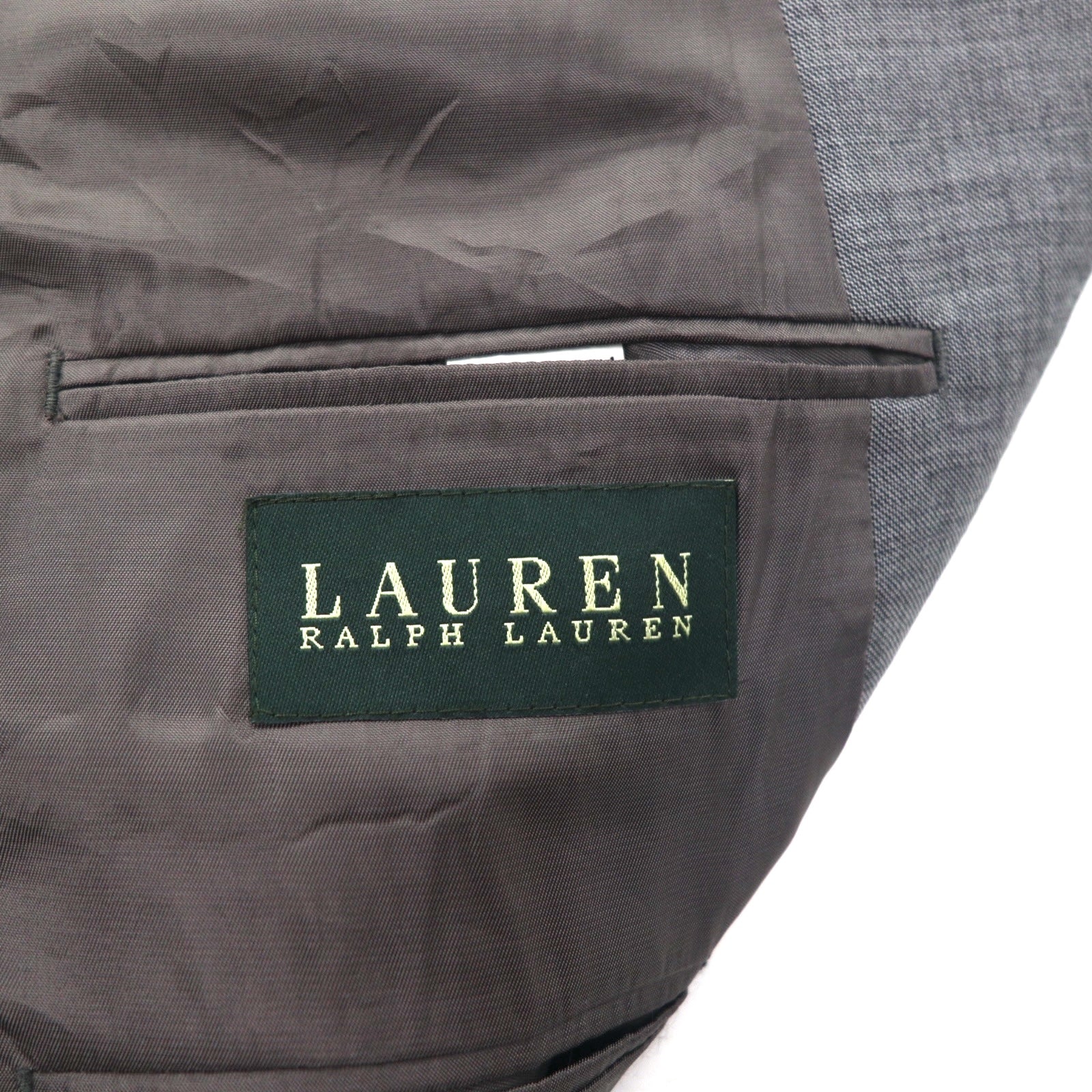 LAUREN RALPH LAUREN Giacca sartoriale 2 bottoni Completo L Grigio Lana