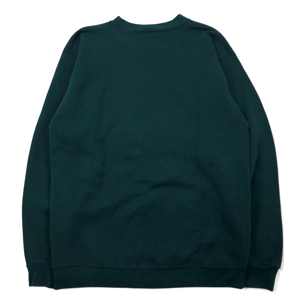 PLANET HOLLYWOOD Anni '90 USA Felpa Verde Cotone Logo Ricamato LAS VEGAS