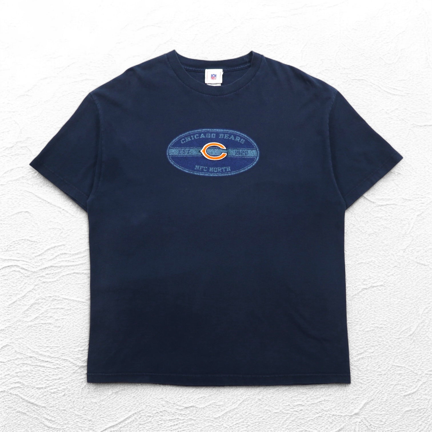 NFL CHICAGO BEARS T-shirt anni '90, taglia XL, blu navy, cotone, Made in El Salvador