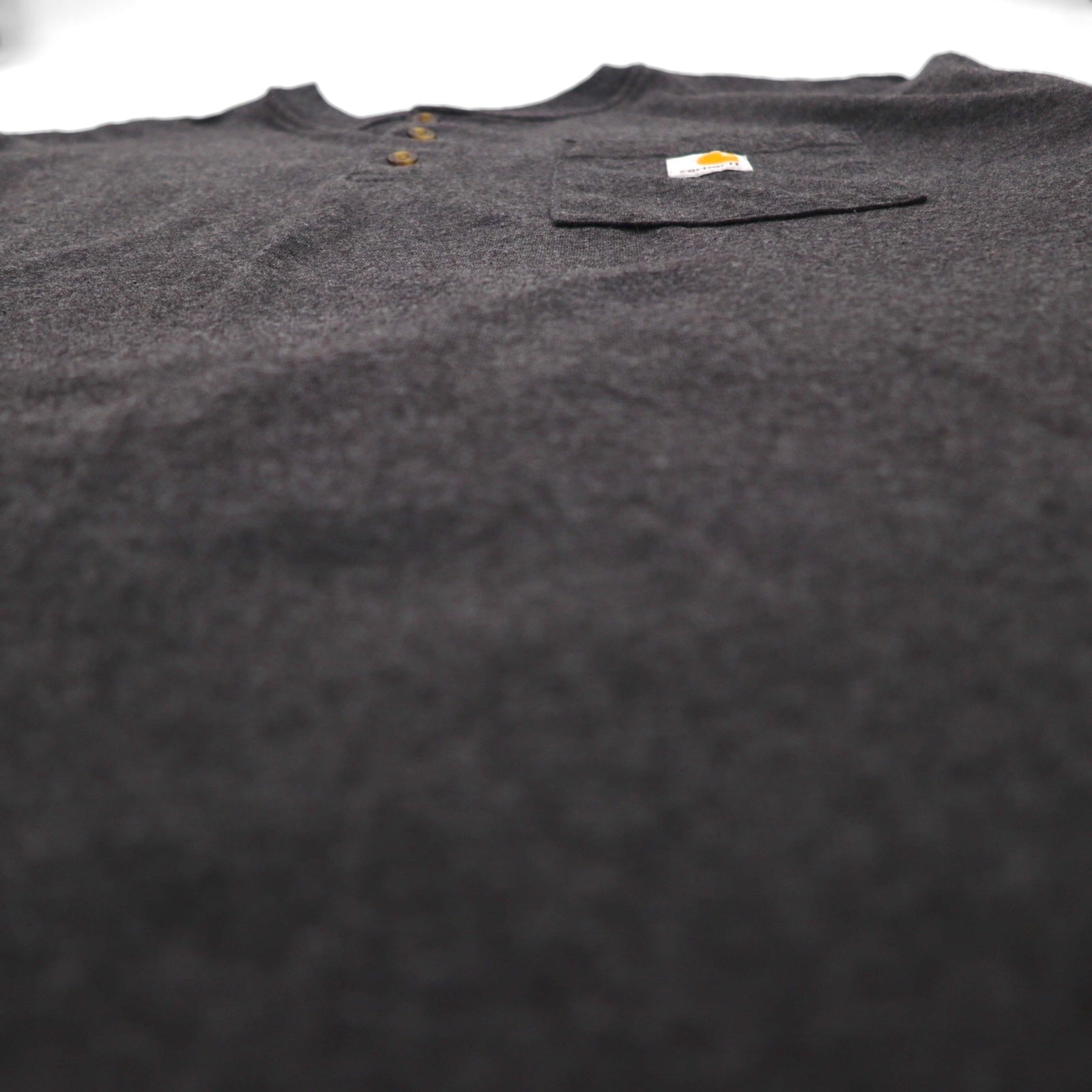 carhartt ルーズフィット LOOSE FIT ヘンリーネック ポケット Tシャツ XL グレー コットン