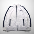 THE NORTH FACE トラックジャケット ジャージ L ホワイト AZFX サイドライン ネイビー スタンドカラー