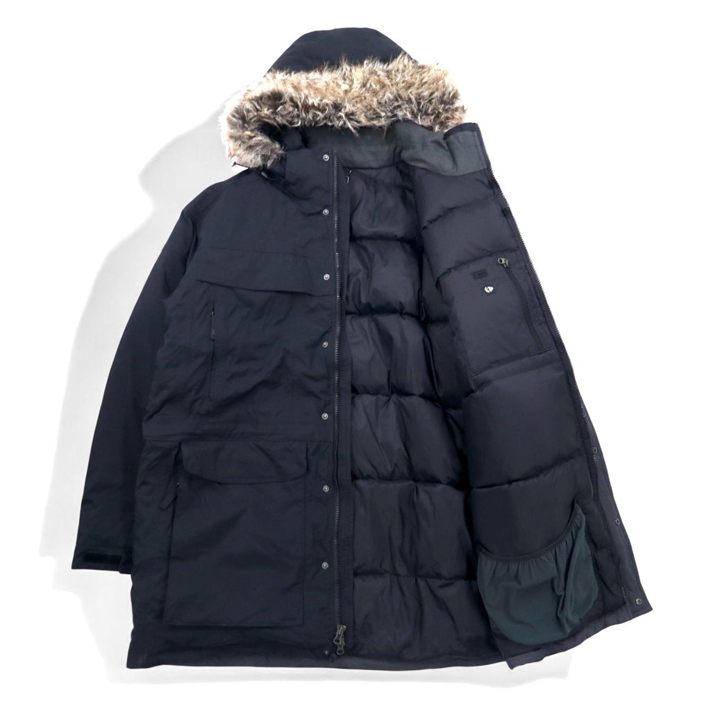THE NORTH FACE McMurdo Parka piumino XL nero HYVENT impermeabile pelliccia cappuccio rimovibile taglia USA