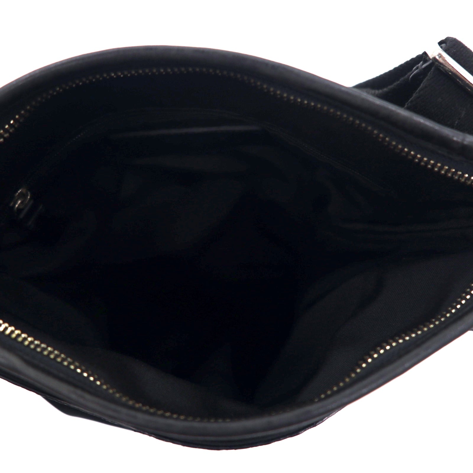 Borsa a tracolla COACH in pelle, mini firma, nera, nylon, F70597