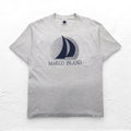 ISLAND GEAR Anni '90 USA Cucitura singola T-shirt stampata XL Grigio Cotone MARCO ISLAND