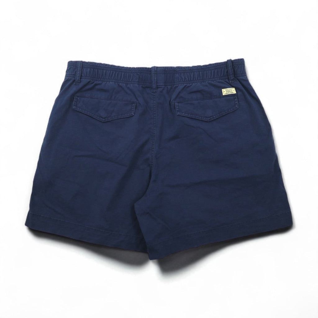 POLO RALPH LAUREN Pantaloncini corti elasticizzati easy fit L blu navy cotone